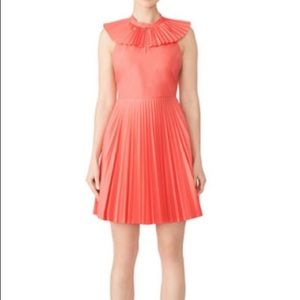 NWT Tara Jarmon Pink Fan Collar Dress